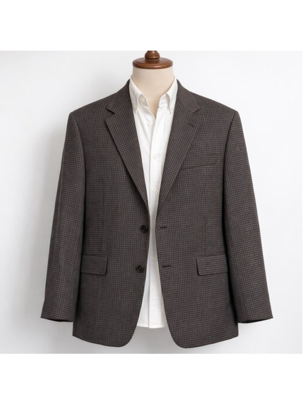 Turnbury 100% Wool Blazer Jacket Old Money Plaid Checked Sports Coat 42L